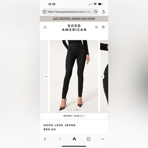 GOOD LEGS RAW HEM, size 25, NWT